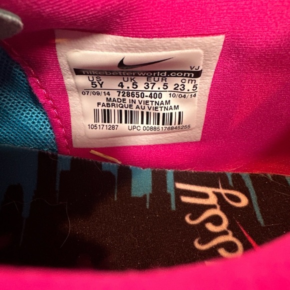 NIKE FREE5.0 DOERNBECHER DB (GS) LIMITED SIZE US 5Y (728651-400) - Picture 7 of 8